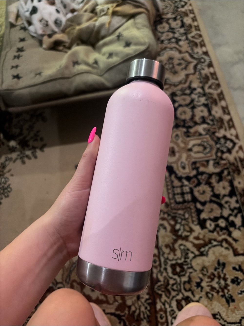 S'ip by S'well Pink Stainless Insulated Bottle